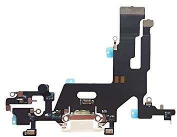 DHLK® Connettore Dock di ricarica compatibile con iPhone 11 - Charging Port Cavo flessibile, Bianco (A2111, A2223, A2221)