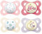MAM Original Day & Night Baby Pacifier, Nipple Shape Helps Promote Healthy Oral Development, Glows in The Dark, 0-6 Months, Girl, 4 Count