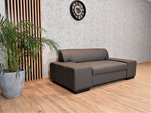 Quattro Meble Modernes 2 er Sofa London 190 cm Ledersofa Echt Leder Couch viele Farben