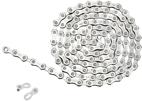RtottiM Unisex X9 9 Speed Kette 116 Glieder X9e E-Bike 9-Fach Kette Fahrradkette e9 Silver