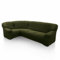 SOFASKINS super elastischer ecksofa überzug, waschbar, hochwertig, atmungsaktiv, bequem und langlebig, Sofa überzug, Einfach anzubringen, Maße (340-540 cm), Farbe Gras