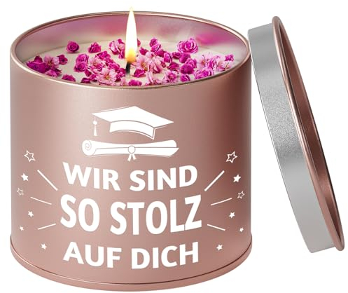 PRSTENLY Abitur 2025 Geschenke, Kerze aus Metall, Schulabschluss Geschenk zum Bachelor Master Abschluss, Bestandene Prüfung Geschenk für Schüler Frauen Freundin Tochter, Abi 2025