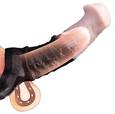 Funda de pene de caballo – Funda de pene de silicona para hombres, extensor macho de 7,48 pulgadas, funda de pene para amplificadores de circunferencia gruesa, funda impermeable reutilizable para el