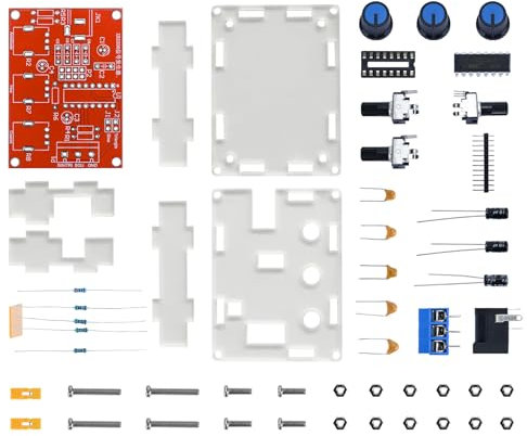 XR2206 Generador de Señal Kit Generador de Función Seno/Triángulo/Cuadrado Salida 1 Hz-1 MHz Amplitud de Frecuencia Ajustable (DIY Kit)