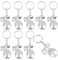 SUNNYCLUE 1 Scatola 20 Pezzi Portachiavi Albero Dellsa Vita Portachiavi Albero Genealogico Sfuso Portachiavi in Lega d'Argento Antico Amicizia Amore Cuore Alberi Portachiavi per Bomboniere Bomboniere
