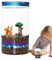 Terrarium Kit, Light Up Terrarium Kits for Kids, Portable Light Up Terrarium Supplies, Grow N Glowing Terrarium Kit - Living Ecosystem Terrarium for Girls and Boys