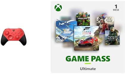 Xbox Elite Wireless Controller Series 2 - Core Edition (Red) + Game Pass Ultimate 1 M