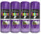 DIOXSTAR Purple Spray Paint, 250ml (4 PCS), Gloss Finish, Quick Drying, All Purpose for Metal, Wood, Plastic, Interior & Exterior Use