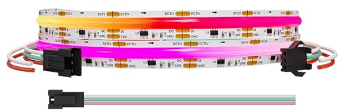 LOAMLIN COB LED Streifen – DC5V Smart WS2811 RGB COB LED Strip 1M 720LED 40IC/M, Hochdichte Gleichmäßige Farblichter, Flexibler Band Für DIY-Projekte (Ohne Adapter oder Controller)