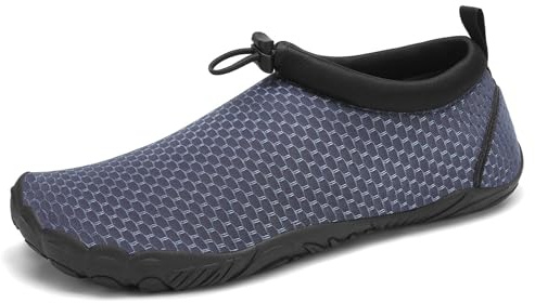 Mishansha Chaussures de Natation Homme Femme Chaussure de Plage Respirantes Séchage Rapide Eté Baskets d'eau pour Surf Plongée Nager Yoga 41EU Bleu Plage