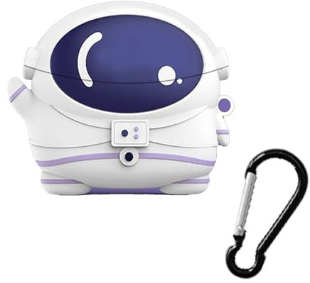 zZjoOoj Custodia in silicone per Redmi Buds 6 Pro astronauti, resistente ai graffi per cuffie Bluetooth, compatibile con Xiaomi Redmi Buds 6 Pro