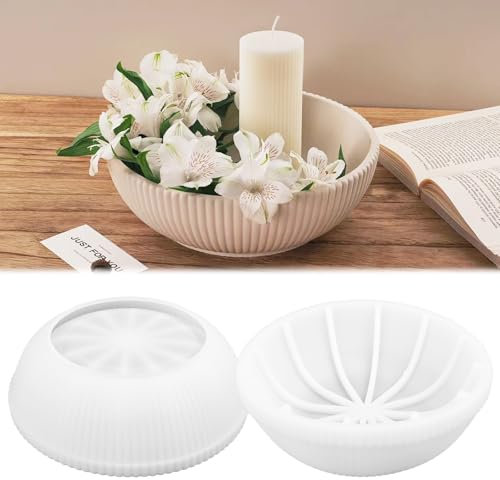 Moule à bol en silicone 21 x 9 cm moule plateau silicone resine epoxy pour stockage et décoration