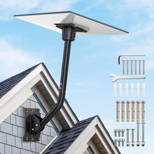 Starlink Gen 3 Mount Gen 3 Mount for Starlink Wall Mount/Roof Mount Compatible with V3 Starlink Standard Dish, Aluminum Alloy Mounting Kit for Starlink with Starlink Gen 3 Pipe Adapter