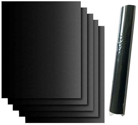 5-Pack Heavy-Duty Teflon Non-Stick Oven & BBQ Liner Mats - 50x40cm Each (33cm*40cm)