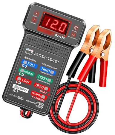 Automotive Battery Tester Analysis BT172 Accurate Voltages Current Measurement Tool For Car Owner Maintenance Diagnostic