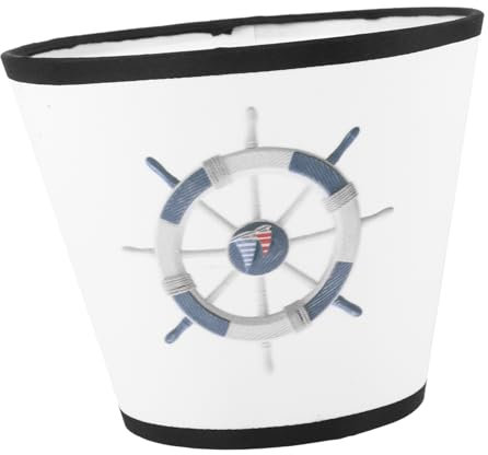 iplusmile Lampenschirm Aus Stoff Für Tischlampe E27 Mit Nautischem Rudermuster Kleiner Konischer Lampenschirm Für Nachttischlampe Und Stehlampe 11X17X14Cm Ersatzlampenschirm Für Wohnraumdekoration
