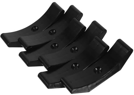 MUELODSIC 6 Stück Fitnessgeräte Fitnessständer Gewichte Hanteln Fitnessstudio Trainieren fitnesszubehör hantelständer Hantelablage Hantelhalterhalterung Fitness-Accessoire pp Black