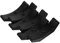 MUELODSIC 6 Stück Fitnessgeräte Fitnessständer Gewichte Hanteln Fitnessstudio Trainieren fitnesszubehör hantelständer Hantelablage Hantelhalterhalterung Fitness-Accessoire pp Black