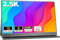 COOLHOOD Monitor portátil de 2.5 K, 500 nits, 150% sRGB 2560 x 1440 QHD IPS 15.6 pulgadas, pantalla HDR para el cuidado de los ojos, USB-C HDMI, segunda pantalla externa con funda inteligente para Mac