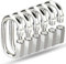 6 Pack Stainless Steel Quick Link Chain Connectors, M3.5 Locking Carabiner Clip Heavy Duty, D Shape Locking Clips,Stainless Steel Quick Links with Anti-Corrosion Coating