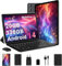 SEBBE Biegedy Tablet 10 Pulgadas Android 14, 20GB RAM + 128GB ROM (TF 1TB), Octa-Core, Widevine L1, WiFi 6/5 MP + 8 MP / 1280 * 800 Pixels/GMS/Bluetooth 5.0, Tablet con Teclado y Raton Negro