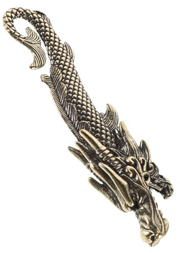 Flaschenöffner in Drachenform aus Messing, Klassisch Chinesisch, Tragbar | Schlüsselanhänger mit Flaschenöffner, Vintage Riegel Requisite, Feine Verarbeitung, für Zuhause und Kneipe