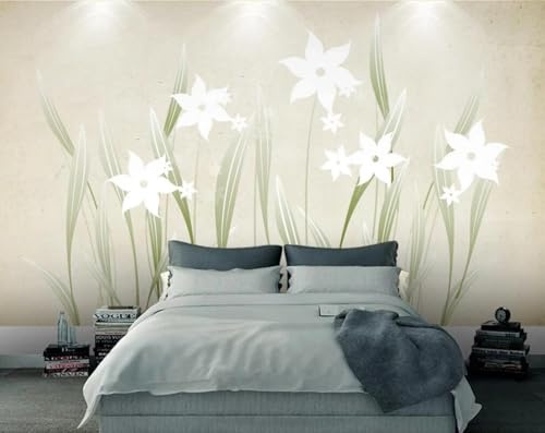 Wallpaper 3D Mural Aquatic Plants Photo Mural Home Decor for Living Room and Bedroom -songqians-21073-330cmx245cm
