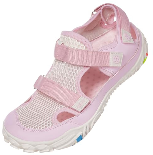 Hsyooes Sandales Sport Femme Chaussures de Marche Homme Chaussures de Plage Été Sandales de Randonnée Réglables d'extérieur 43EU rose