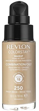 2 x Revlon Colorstay Pump 24HR Make Up SPF15 Comb/Oily Skin 30ml - Fresh Beige