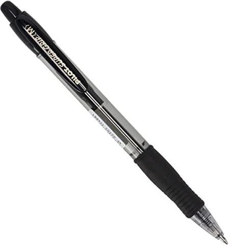 Pilot,714344,BPGP-10R-M-B AA8Kugelschreiber SuperGrip M BPGP-10R-M,0,5 mm, schwarz