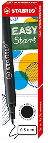 STABILO - Tintenpatronen zum Nachfüllen - EASYoriginal Refill - medium - 3er Pack - schwarz