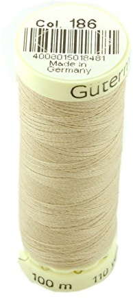 Gutermann Sew All Thread 100M Reel 186 Champagne
