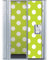 Schule Spind Dekoration. Tapete Lime/White Dots