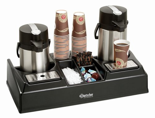1x Bartscher Doppelte Kaffeestation geeignet für 2 Kaffeekannen