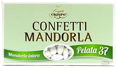 Crispo Confetti alla Mandorla Pelata 37, Colore Bianco,1 kg