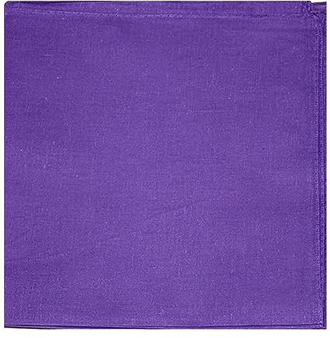 Lizzy Plain Multifunctional Bandana's Headwear Neckwear Neckerchief Cycling Cowboy Scarf Head Neck Gaiter - Mens Womens Multipack Assorted Men Hair Pirate Bandana (Purple)