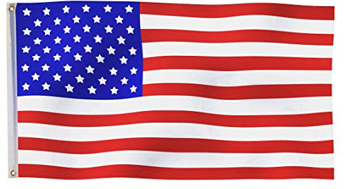 Aricona USA Flagge 90x150cm - wetterbeständige Fahne mit Messingösen, 100% Polyester, robuste Doppelnaht & in lebendigen Farben - ideal für Flaggen-Liebhaber