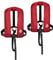 12skipper 2er-Sets Automatik-Rettungswesten 165N ISO UML mit Harness, rot