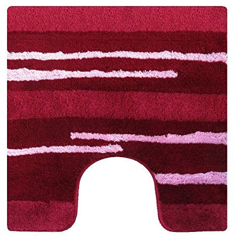 Kleine Wolke Sienna Bordeaux Contour Badteppich 55,9 x 55,9 cm (55 x 55 cm)