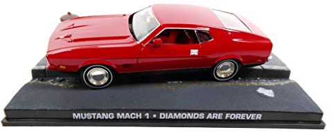 JAMES BOND - 1/43 Druckguss-Modellauto, kompatibel mit Mustang Mach 1 007 Diamonds Are Forever – KY05SP