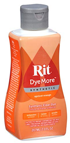 Rit DyeMore Flüssige Textilfarbe für synthetische Textilien, 207 ml, 13 Farben Apricot Orange