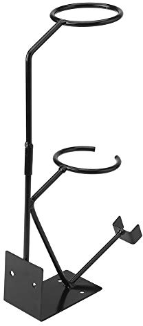 Sprayer Stand, Gravity Feed Paint Spray Gun Holder with Strainer Holder for Wall Bench Paint (Black)