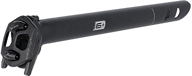 ergotec Unisex – Erwachsene Ray 6+ Patentsattelstütze, schwarz, Einheitsgröße
