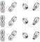UNICRAFTALE 10sets 0.7mm Loch Edelstahl Armband Endkappen Ovale Schraubverschlüsse Schmuck Verschluss Armband verschlüsse Kabelenden Steckverbinder für Ketten und Armbänder Schmuckherstellung