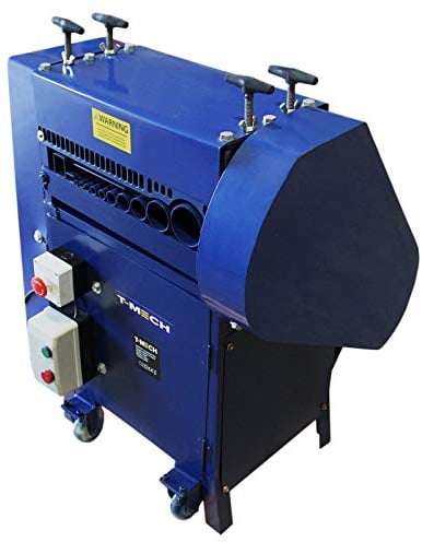 Wire Stripping Machine Electric Cable 1.5-55mm 380W Portable Automatic Wire-Stripper Multi-Holes Scrap Copper Recycling 30M/min - T-MECH