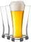 Rink Drink 4 Piece Pilsner Beer Glasses Set - European Pub Bar Lager Pint Glass - 380ml
