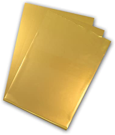 Premium Flex Plotterfolie DIN A4 Textil-Bügelfolie, Farbe:4293 GLOSSY-GOLD