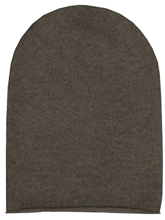 Zwillingsherz Slouch-Beanie-Mütze aus 100% Kaschmir - Hochwertige Strickmütze für Damen Mädchen Jungen - Hat - Unisex - One Size – Mütze warm weich kuschelig im Frühjahr Herbst und Winter