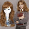 XINYIYI Cosplay Hermine Jean Granger Cosplay Gewelltes Lockiges Synthetisches Haar Perücke + Perückenmütze