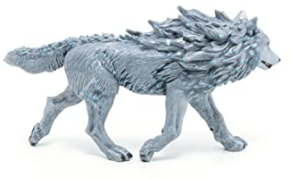 Papo- Eiswolf Die Fantasy Monde 36033, Mehrfarbig